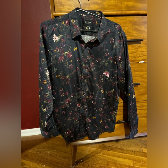 Guess slim fit flora print dress shirt - Picture 3 of 3